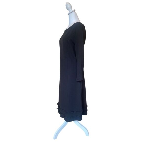 Boden Jersey Shift Dress Circle Applique Midi Length Womens Size 14 In Black - Picture 3 of 11